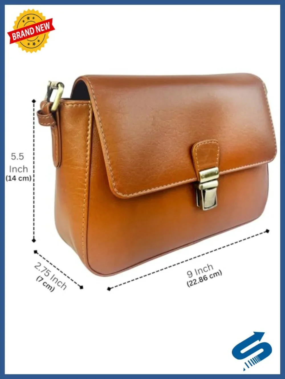 Leather Shoulder Bag for Women Vintage Evening Clutch Hobo Purse Full Grain